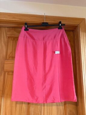 Vintage Genny Moda made in Italy silk pink skirt